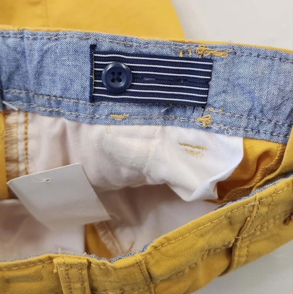 OshKosh B'gosh Boys Shorts Yellow Adjustable Waist NWT Size 10